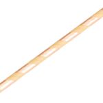 Canudo Papel Listrado Kraft com Rosê Gold - 12 Un