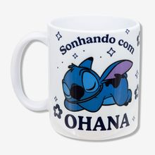 Caneca Pop Sonhando com Ohana Stitch - Disney