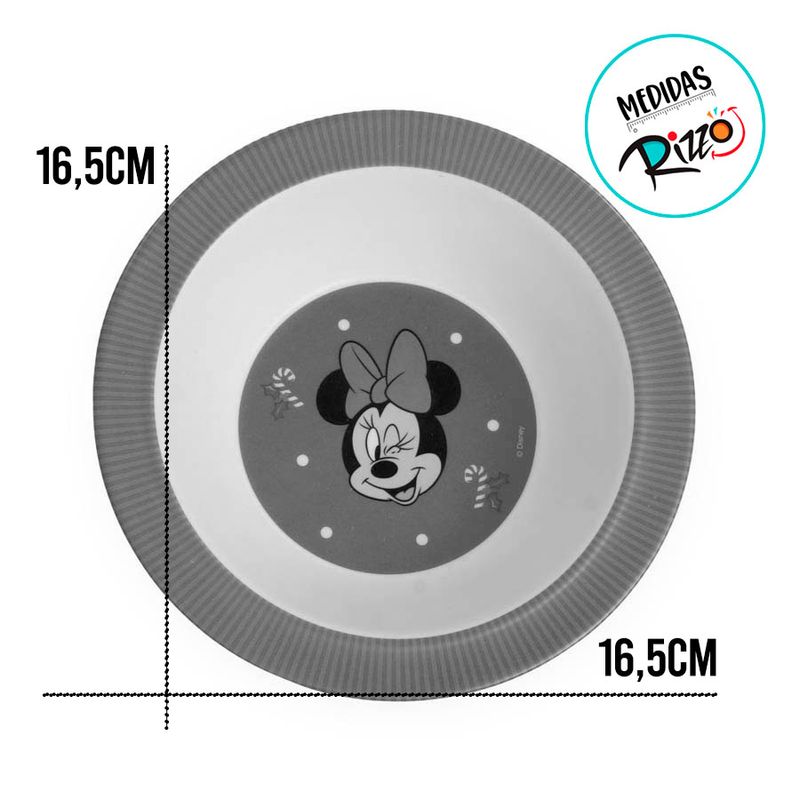 Bowl de Bambu de Natal - Minnie Vermelho - 360ml - 1 unidade - Disney Original - Magazine 25