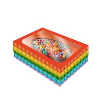 Caixa Para Ovo Tampa Com Visor P Pop It - 250g - 6 unidades - FestColor - Magazine 25
