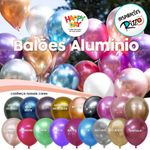 Balão de Festa Alumínio - Sortido - Happy Day - Magazine 25