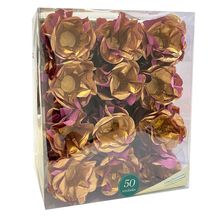 Forminha Flor - Tons Metal - Rose Gold - 50 UN - MaxiFormas - Magazine 25