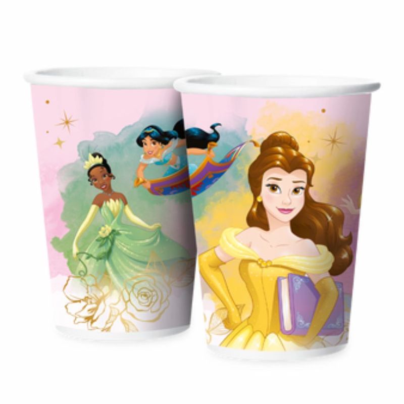 Copo Papel 180ml - Princesas Disney - 8 unidades - Regina - Magazine 25