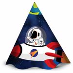 Chapéu de Aniversário - Espacial - 8 unidades - Regina - Magazine 25