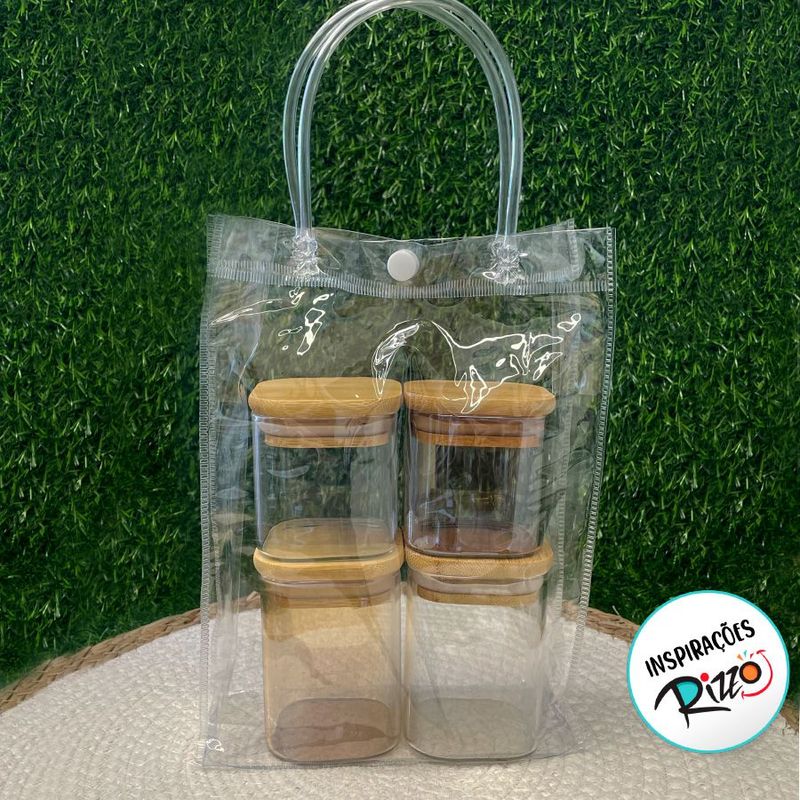 Sacola Transparente Botão - 13x7x15 - 1 unidade - Magazine 25 - Magazine 25