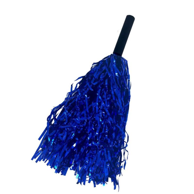 Pompom Metalizado Mamãe Sacode de Carnaval - Azul Royal - 1 unidade - Magazine 25