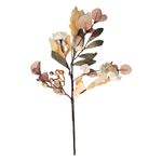 Galho de Flor Decorativa - Rose e Creme - 40cm - 1 unidade - Magazine 25