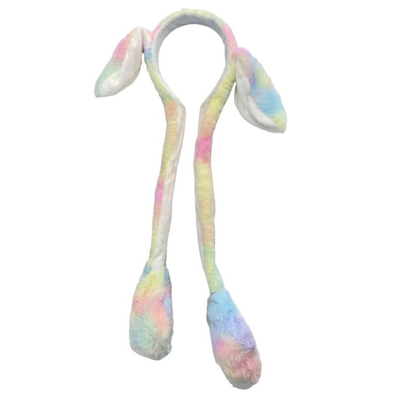 Tiara Orelha Coelho com Movimento - Colorido Candy - 55cm - 1 unidade - Magazine 25