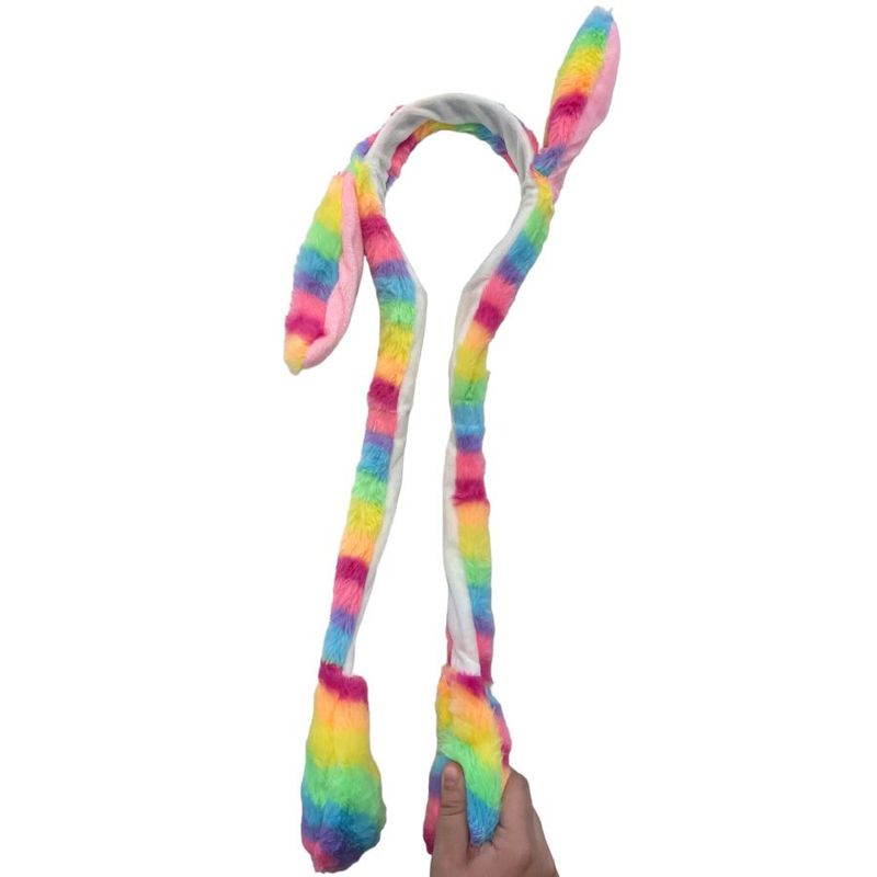 Tiara Orelha Coelho com Movimento - Colorido - 55cm - 1 unidade - Magazine 25