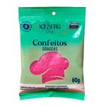 Confeito Grageas Rosa 80g - Iceberg Chef