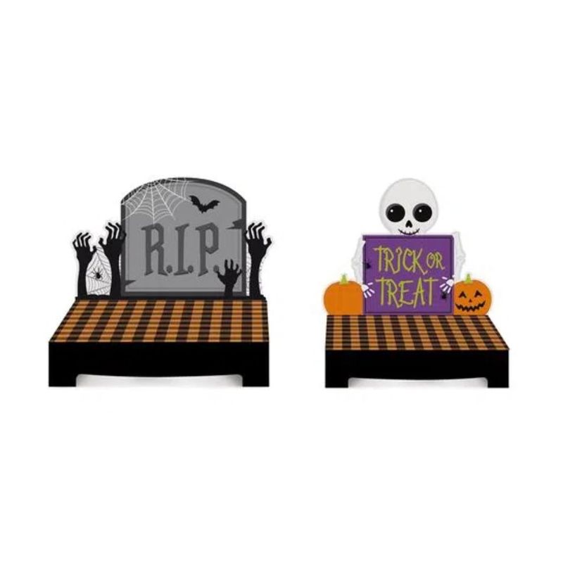 Kit Suporte para Doces Halloween - Doces ou Travessuras - 02 unidades - Cromus - Magazine 25