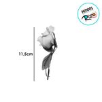 Flor Decorativa Artificial - Rosa Branca - 11,5cm - 1 unidade - Cromus - Magazine 25