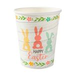 Copo de Papel 270ml Coelhinhos - Silver Plastic - 10 un