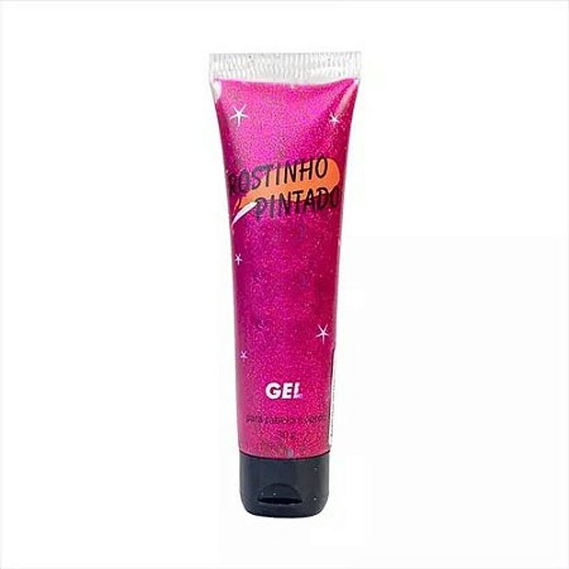 GEL CABELO CORPO GLITTER 30G ROSA