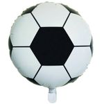 Balão Metalizado Bola de Futebol 18" - 1 Un