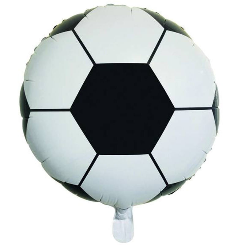 Balão Metalizado Bola de Futebol 18" - 1 Un