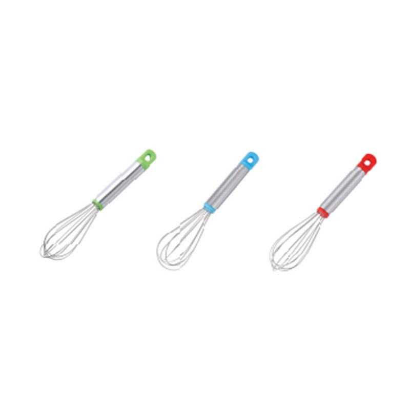 Batedor Fuet de Aço Inox 21cm - 1 Un