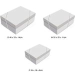 Caixa Retangular com Tampa Luxúria Ouro G 46x33x14cm - 10 Un