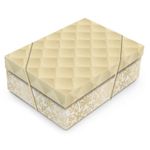 Caixa Retangular com Tampa Luxúria Ouro G 46x33x14cm - 10 Un