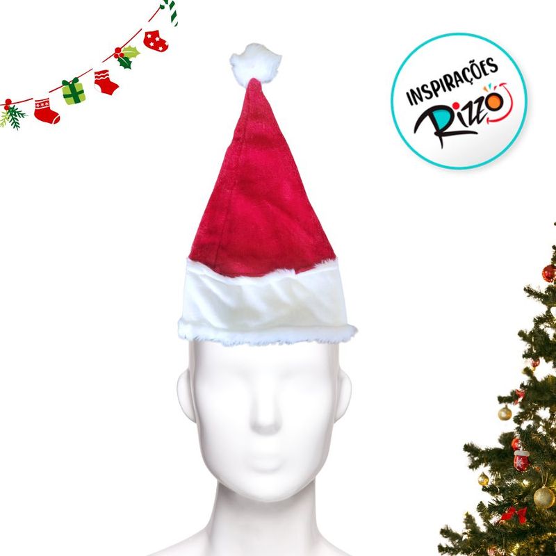 Gorro De Natal Para Vestir - 31x35cm - 1 unidade - Rizzo