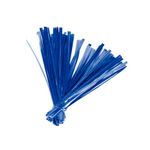 Lacre Fecho Metalizado Azul 4mmx11cm - 100 Un