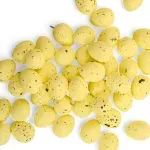 Ovos Decorativos Amarelo 1,8x1,5x1,5cm - 100 Un