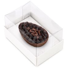 Caixa Horizonte Para 1 Meio Ovo 500g 21,5x15x9cm Branco - 6 Un