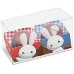 Caixa Clean com Forminhas Para 2 Doces Contos de Páscoa 8x4x4cm - 10 Un