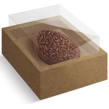Caixa New Moldura Para Um Meio Ovo 250g Kraft - 10 Un