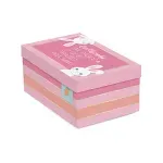Caixa Surpresa Para 1 Meio Ovo Coelhinhos 350g 17,5x13,5x10cm Rosa - 10 Un