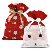 Saco de TNT com Laço 20x30cm Natal Fun Composê - 8 Un