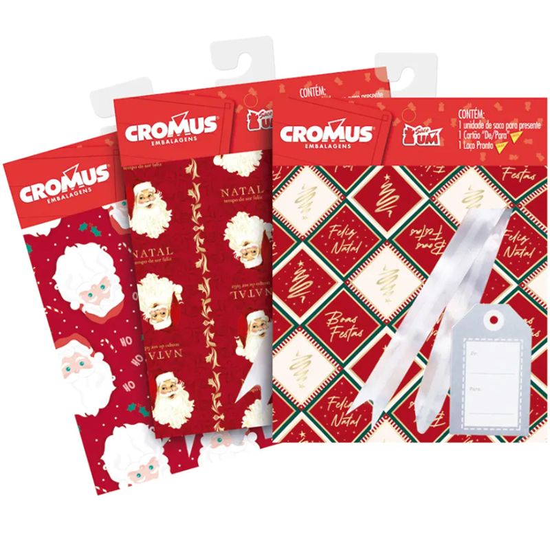 Kit Auto Serviço 35x54cm Natal - 30 Conjuntos