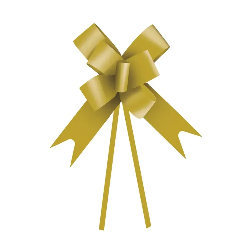 Laço Pronto Liso 48mm Ouro - 100 Un