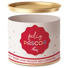 Lata Para Ovo Rígida 350g Páscoa Feelings Composê 10x18cm - 12 Un
