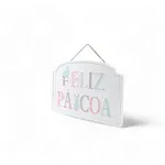 Quadro Decorativo Feliz Páscoa Para Pendurar Clr - 1 Un