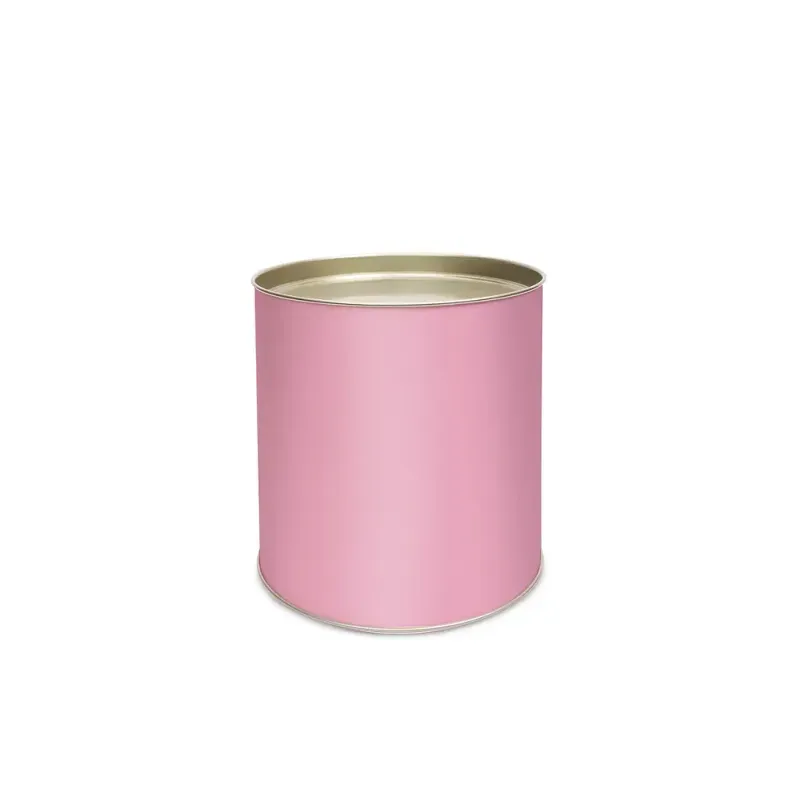 Lata Para Doces Color Rosa 10x13cm - 12 Un
