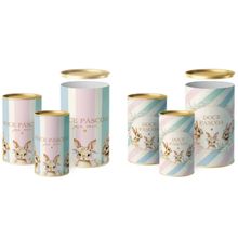 Lata Para Ovo Rígida 250g Páscoa Doce Páscoa Composê 9x16,5cm - 12 Un
