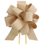 Laço Pronto Flor Kraft 18mm - 100 Un