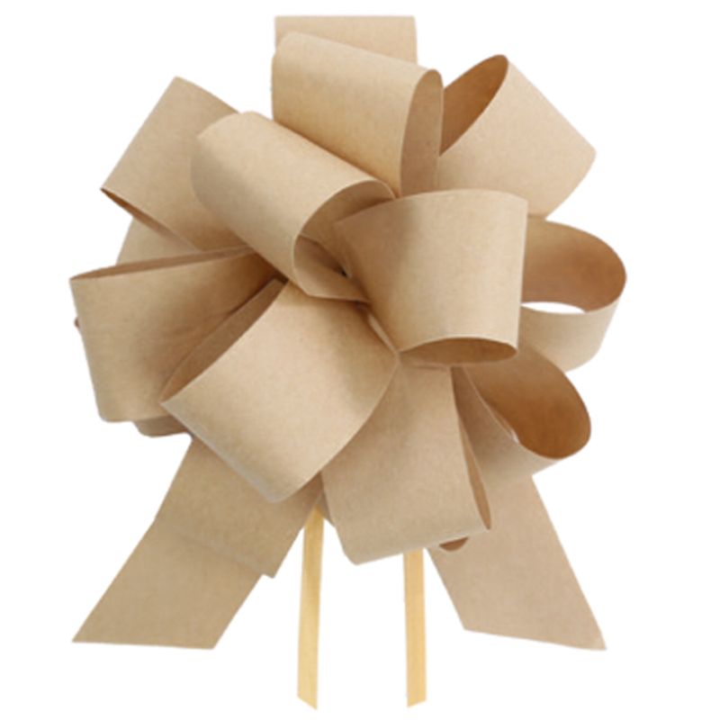 Laço Pronto Flor Kraft 18mm - 100 Un