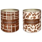 Lata Para Ovo Rígida 500g Páscoa Cobertura Composê 12,5x22cm - 12 Un