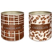 Lata Para Ovo Rígida 500g Páscoa Cobertura Composê 12,5x22cm - 12 Un