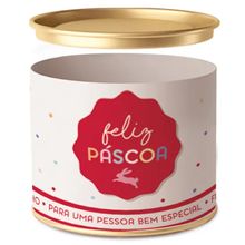 Lata Para Ovo Rígida 500g Páscoa Feelings Composê 12,5x22cm - 12 Un