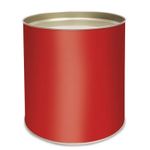 Lata Para Panetone Rígida Charming Red 500g 16,5x18cm - 12 Un