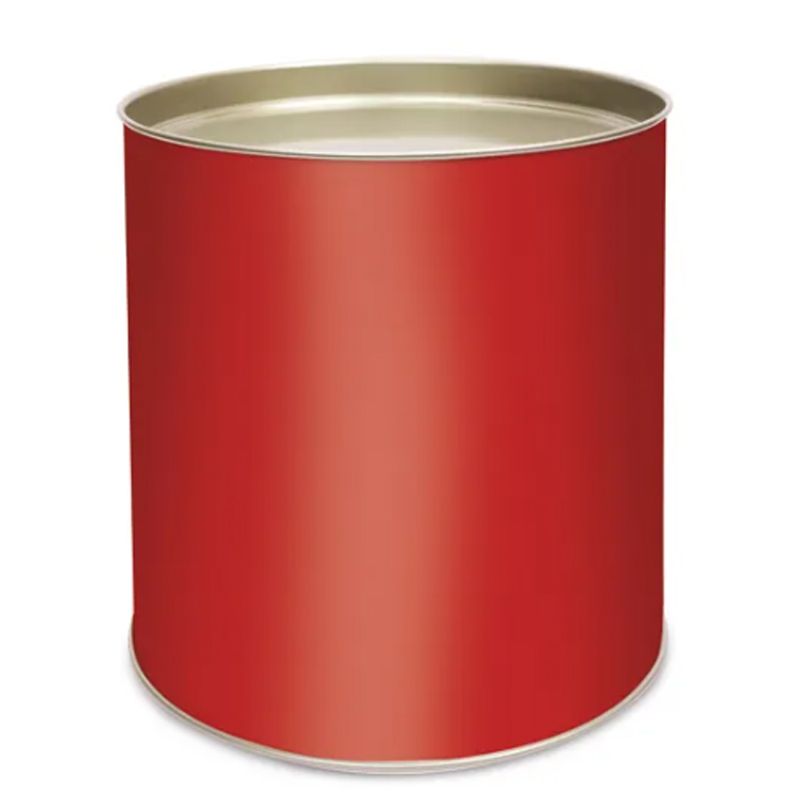 Lata Para Panetone Rígida Charming Red 500g 16,5x18cm - 12 Un