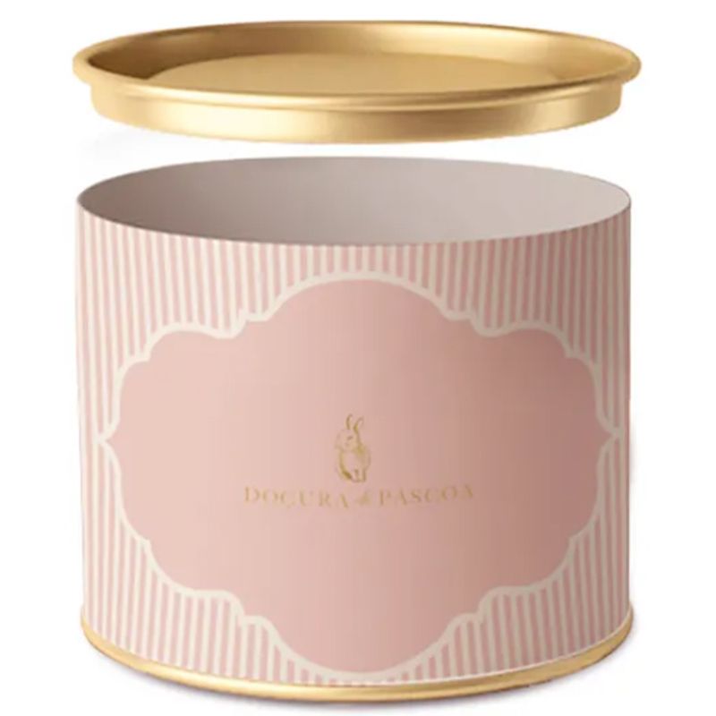 Lata Para Ovo Rígida 500g Páscoa Lavie Composê Fou/Med 12,5x22cm - 12 Un