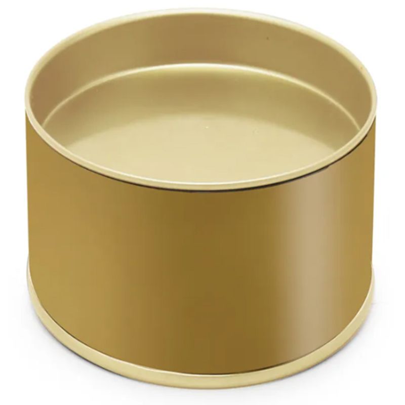 Lata Para Bem Casado Ouro 4x6cm - 48 Un