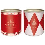 Lata Para Panetone Rígida Lines Composê 500g 16,5x18cm - 12 Un