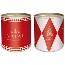 Lata Para Panetone Rígida Lines Composê 500g 16,5x18cm - 12 Un