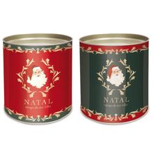 Lata Para Panetone Rígida Noel Vitoriano 500g 16,5x18cm - 12 Un