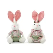 Coelho Decorativo de Tecido Floral Sortido Sucrée 31cm - 2 Un